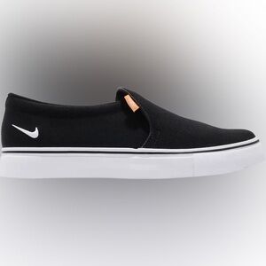 Black Nike Canvas Loafers. Size 5.